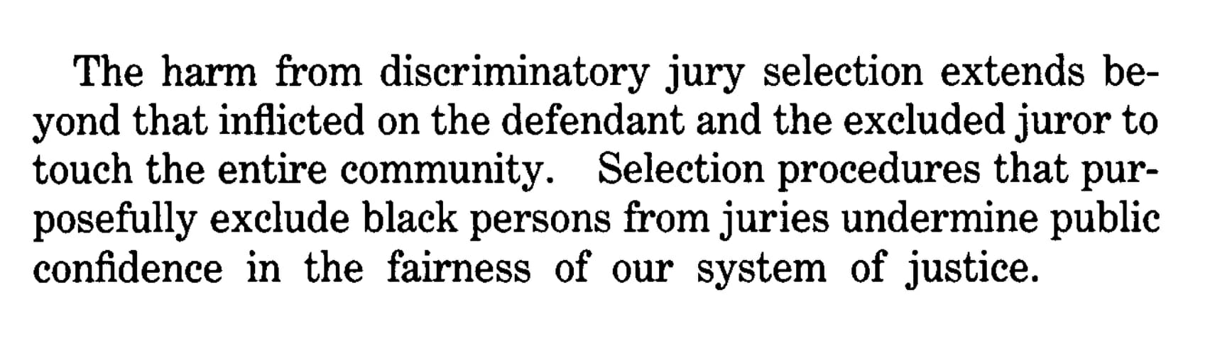 Batson v. Kentucky, 476 U.S. 79 (1985), https://www.loc.gov/item/usrep476079/.