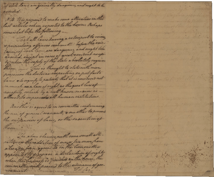 George Mason, "Virginia Declaration of Rights," 1776, Library of Congress Creating the United States Exhibit, https://www.loc.gov/exhibits/creating-the-united-states/interactives/declaration-of-independence/documents/enlarge3.html.