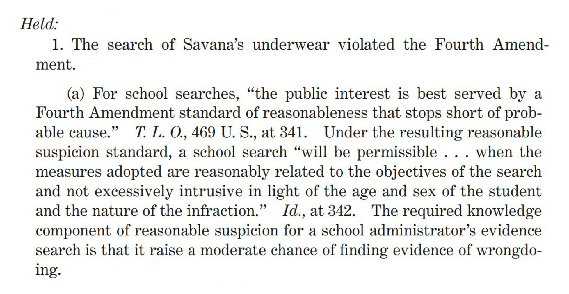 Safford Unified School Dist. #1 v. Redding 557 U.S. 364 (2009). Library of Congress U.S. Reports,   https://www.loc.gov/item/usrep557364/.   