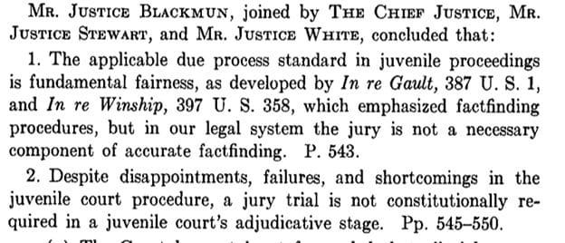 Picture6.jpg McKeiver v. Pennsylvania, 403 U.S. 528 (1970). From Library of Congress, U.S. Reports. https://www.loc.gov/item/usrep403528